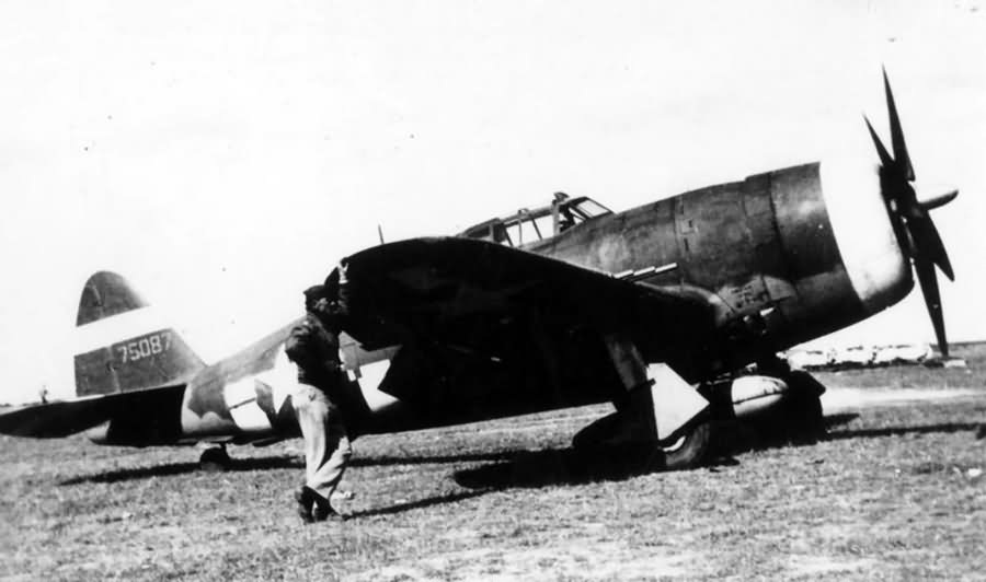 P-47 Thunderbolt 42-75087 of the 27th Air Transport Group at Dijon September 1944