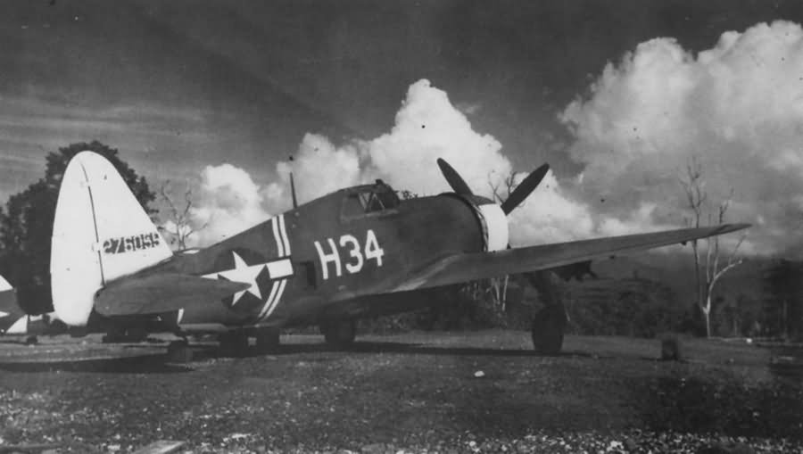 P-47 Thunderbolt code H34 42-76059 of the 58th Fighter Group, 310th FS New Guinea 1944