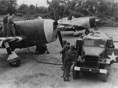 P-47 Thunderbolt of the 48th FG France