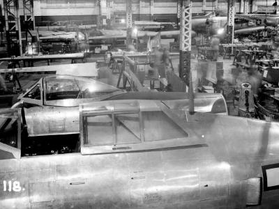 P-47 Thunderbolts in the maintenance