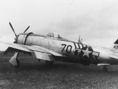 P-47 Thunderbolt #70 44-32718 of the 1st Air Commando Group