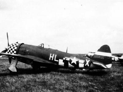 P-47 Thunderbolt HL-X 42-28635 of the 83rd Fighter Squadron, 78th Fighter Group