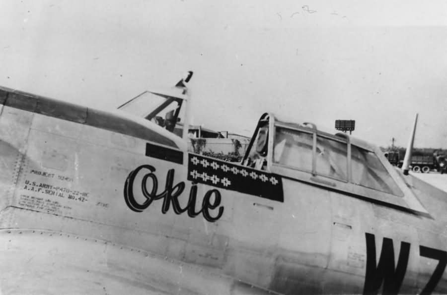P-47D Thunderbolt „Okie” of the 84th FS, 78th Fighter Group pilot Lt Quince Brown