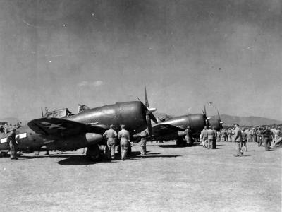 P-47 Thunderbolts of the 33rd Fighter Group, 12th Air Force in Kunming China 20 April 1944