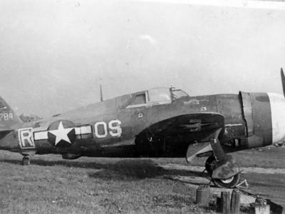 P-47 Thunderbolt with Malcolm Hood OS-R 42-22784 of the 357th FS, 355th FG