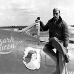 CAPT Alfred F. Eaton of the 84th FS, 78th FG in the cockpit of P-47D 42-26682 WZ-U