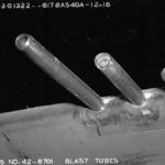 Close Up View of .50 Caliber Blast Tubes on P-47 Thunderbolt