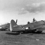 Ground crew of the 1st Brazil FS, 350th Fighter Group work on a P-47 42-26756 Italy