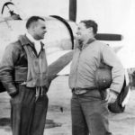 P-47 Thunderbolt 368th Fighter Group Col Frank Perego with Gen Quesada