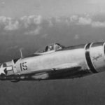 P-47 Thunderbolt 42-28189 black 15 in flight – 318th Fighter Group Ie Shima Okinawa