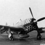 P-47 Thunderbolt of the 78th FG with 20 mm guns mounted on the wings – Duxford England 24 October 1944