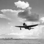 P-47 Thunderbolt taking off on mission