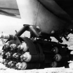 bomb cluster fitted to the wing of a P-47 Thunderbolt of the 78th FG – 12 July 1944
