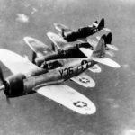 formation of P-47 Thunderbolts