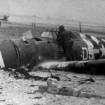 Wreck of P-47 code D5-H of the 386th Fighter Squadron, 365th Fighter Group Normandy 1944