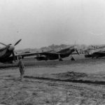 Mustangs Mk I of No. 430 Sqn RCAF line in Belgium 1944