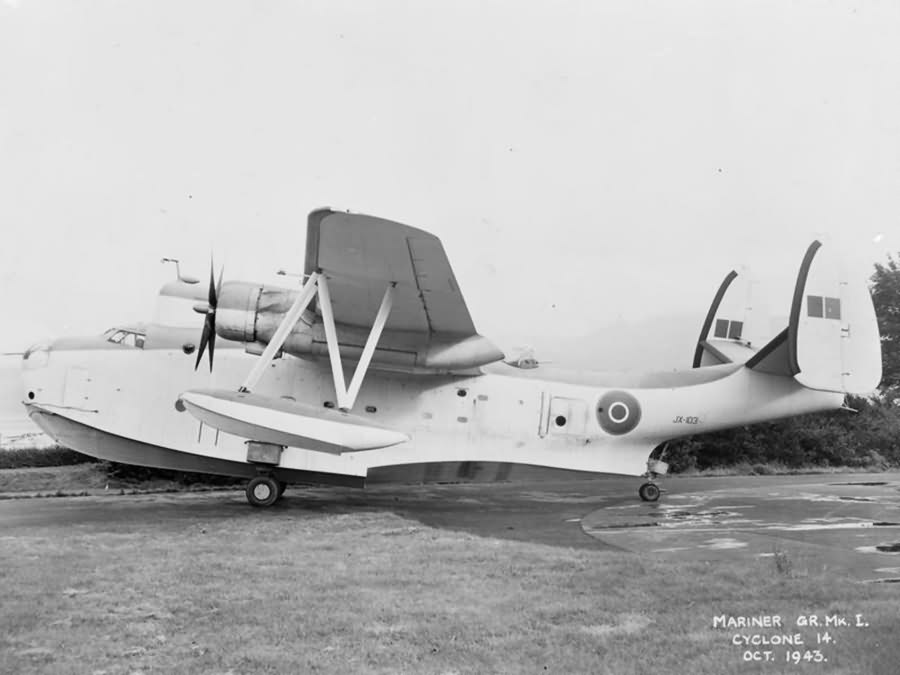 British PBM-3B Mariner Mk I JX103 of No 524 Squadron at Oban October 1943