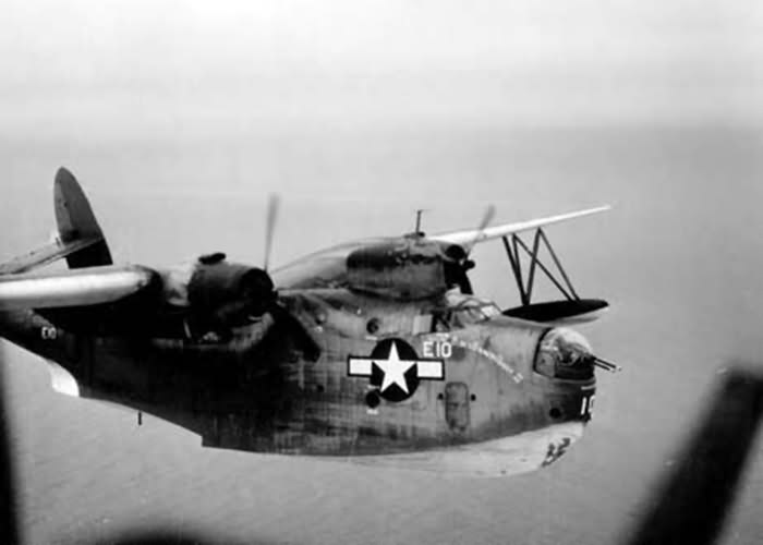 Martin PBM-5 Mariner code E10 from VPB-27 Patrols off Okinawa 1945