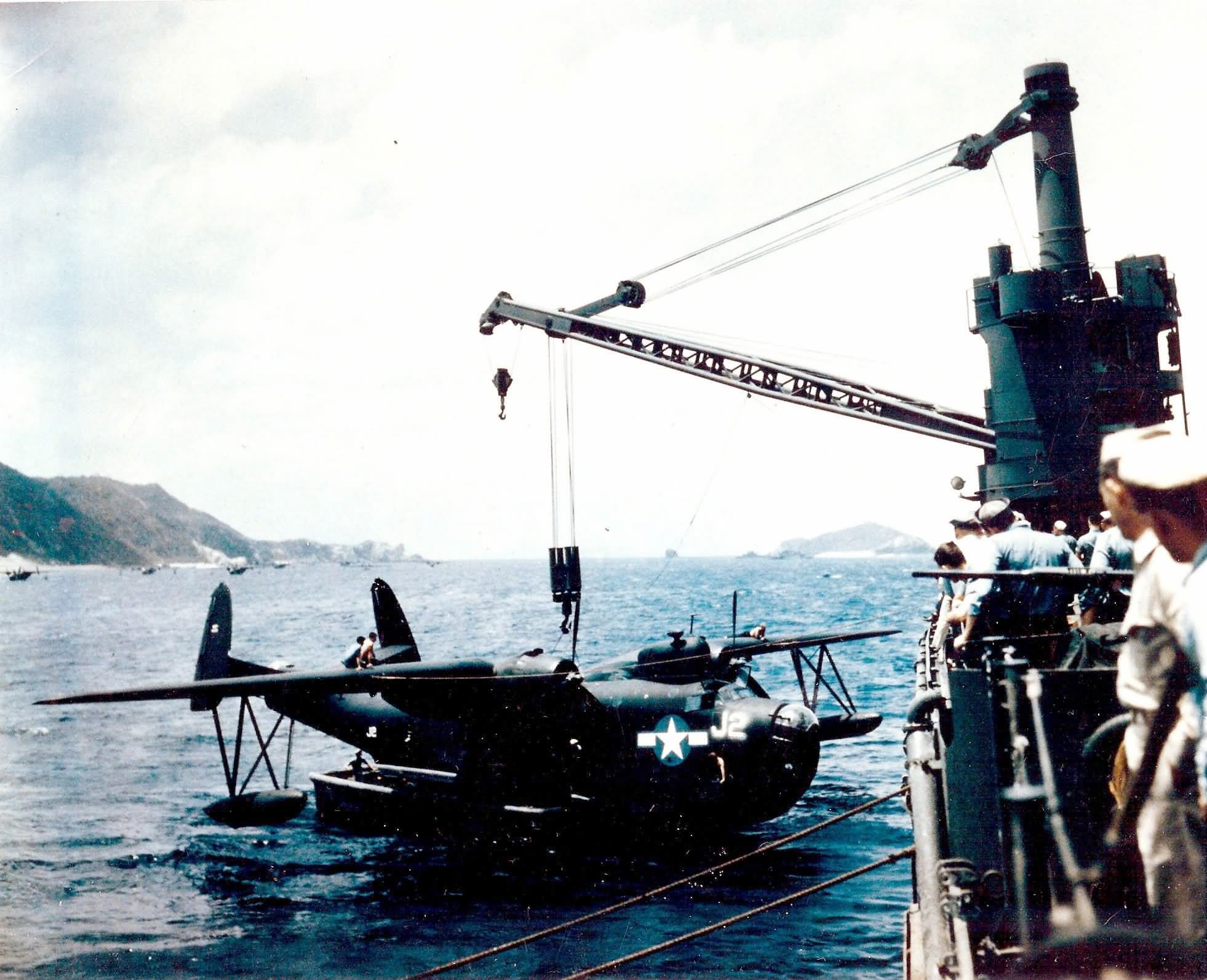 Black PBM-5 Mariner code J2 of the VPB-26 Okinawa