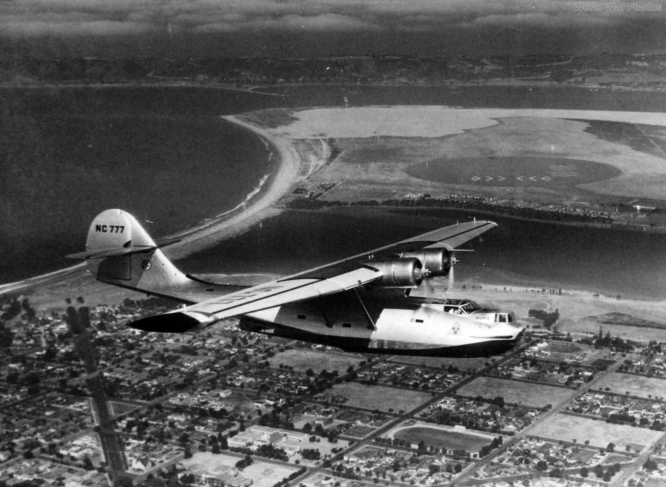 PBY NC 777 over Coronado November 18, 1938