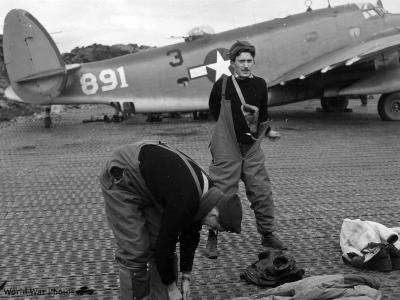 VPB-135 PV-1 Ventura and Crew at Attu Island 5May 1944