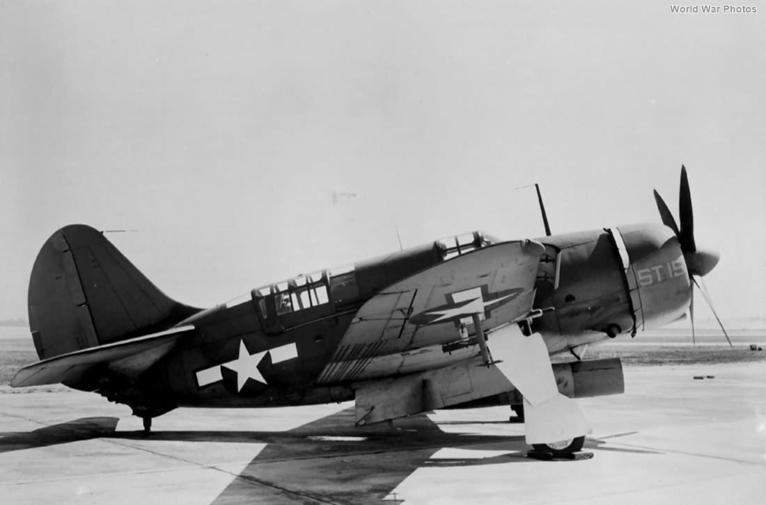 SB2C-4 20411 torpedo fitted with a wooden drag ring March 1945