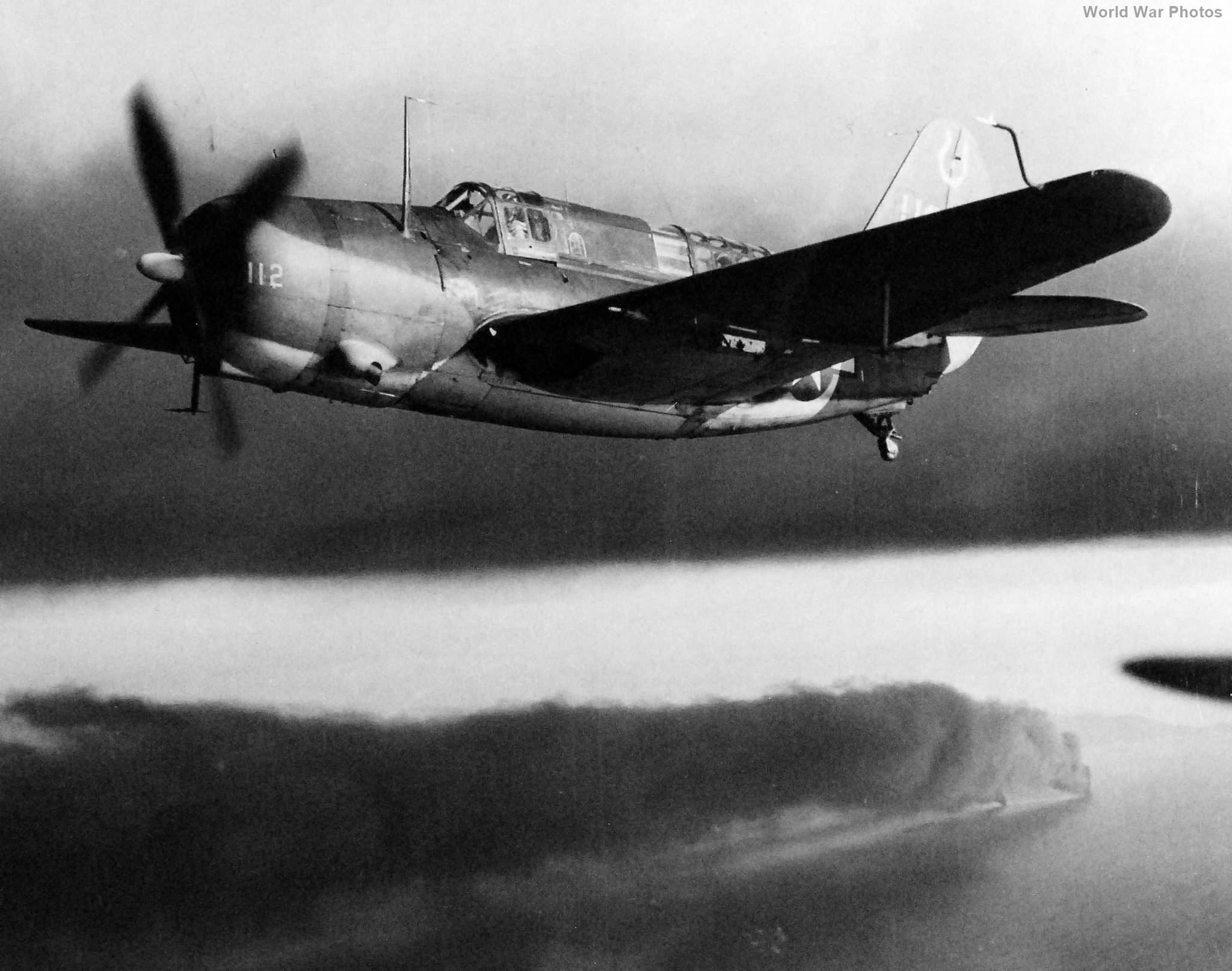 SB2C-3 of VB-7 return to USS Hancock 12 January 1945