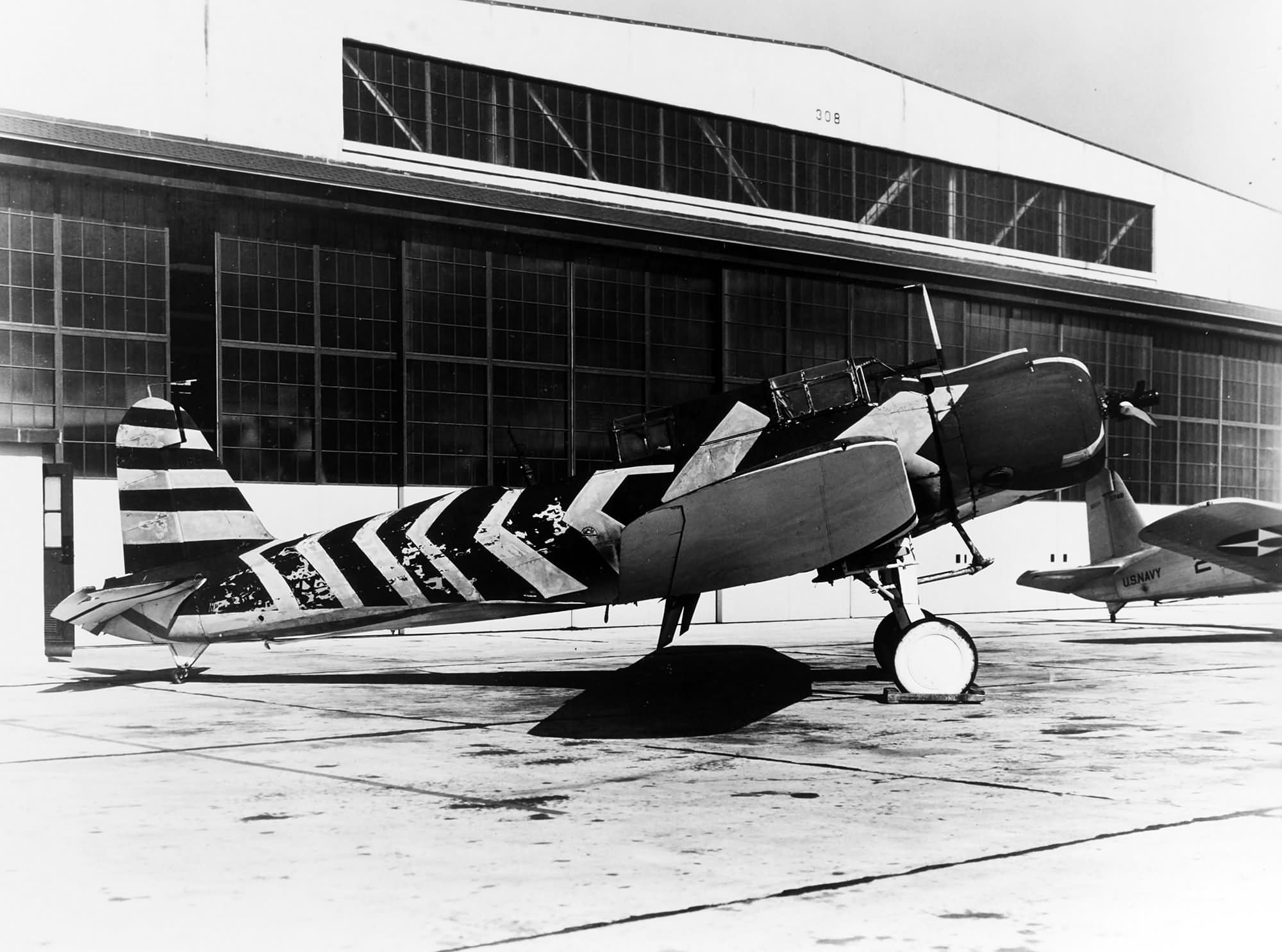 SB2U in McClelland Barclay experimental camouflage design No 5