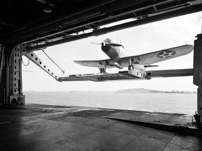 Vought SB2U Vindicator on USS Wasp CV-7