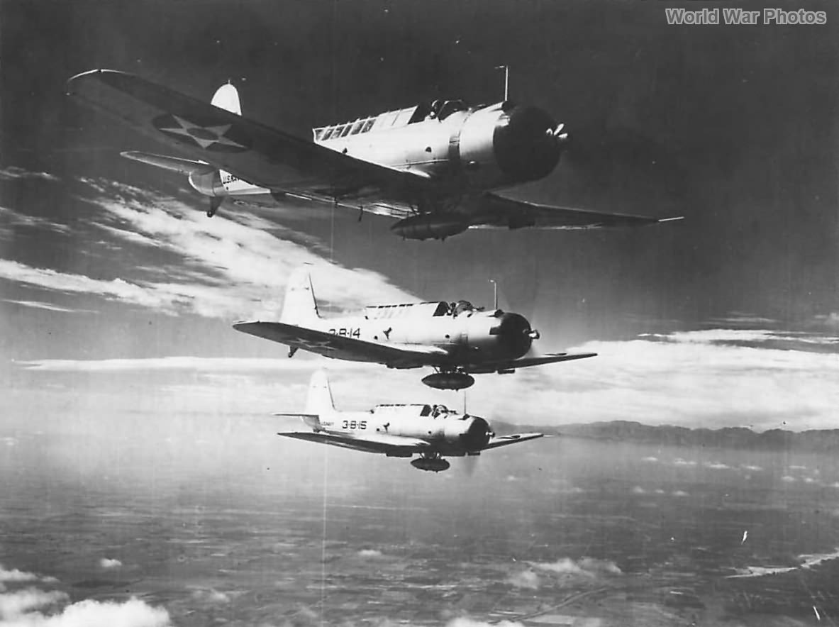 SB2U of VB-3 from USS Saratoga