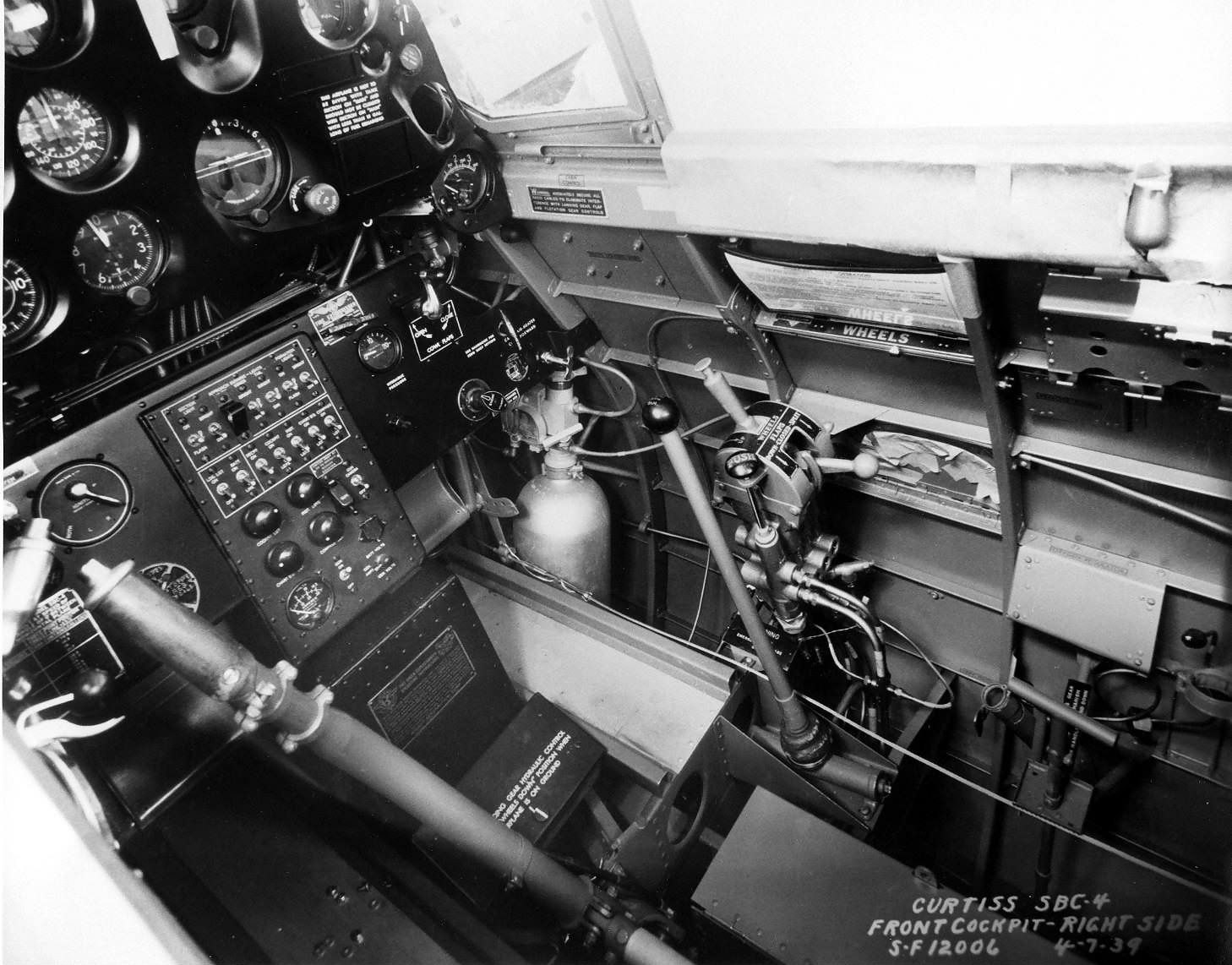 SBC-4 Helldiver front cockpit side 2