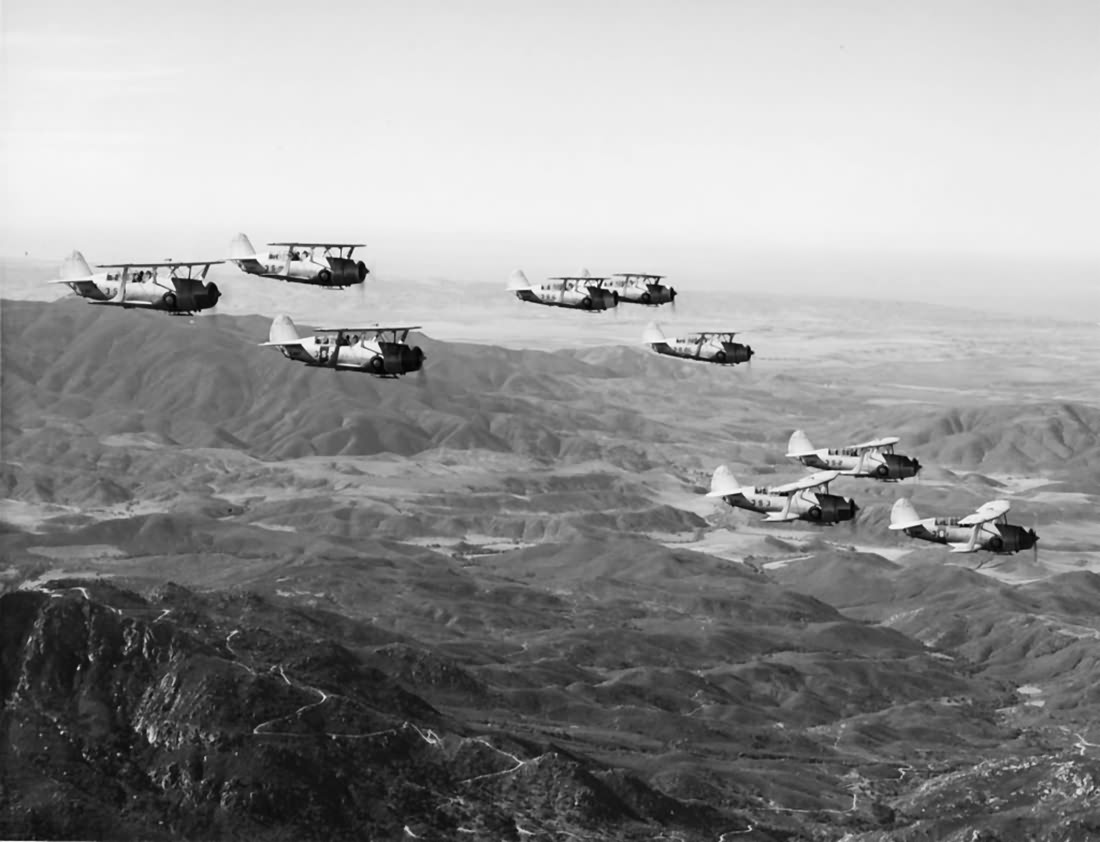 SBC-3 Helldiver of the VS-3 in flight 2