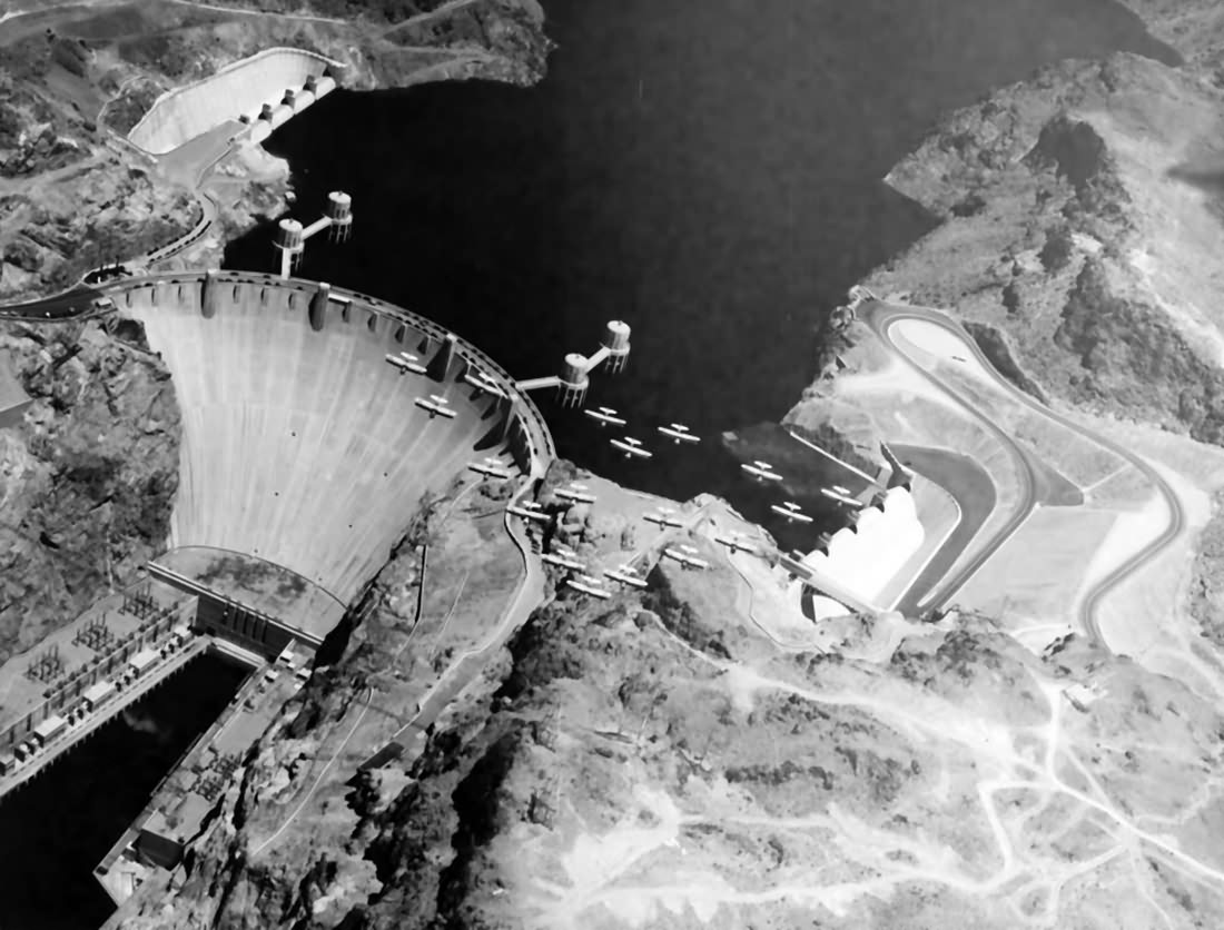 SBC-3 of the VS-3 over Hoover Dam