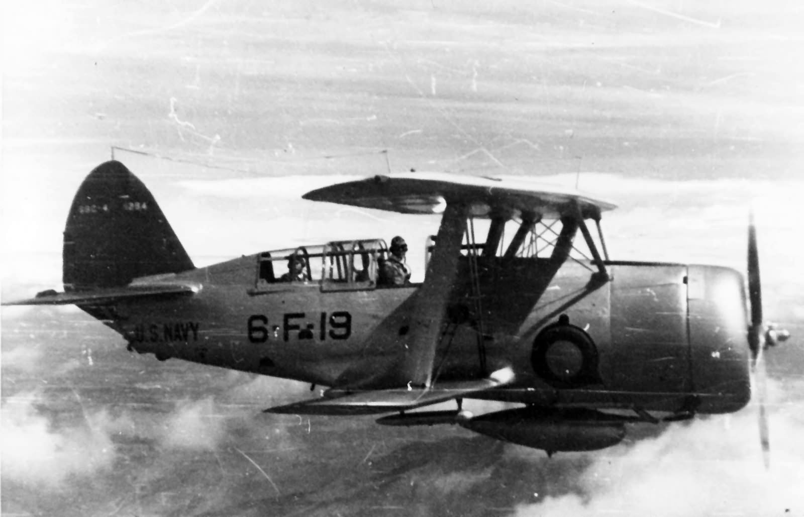 Curtiss SBC-4 BuNo 1264 6-F-19 of the VF-6