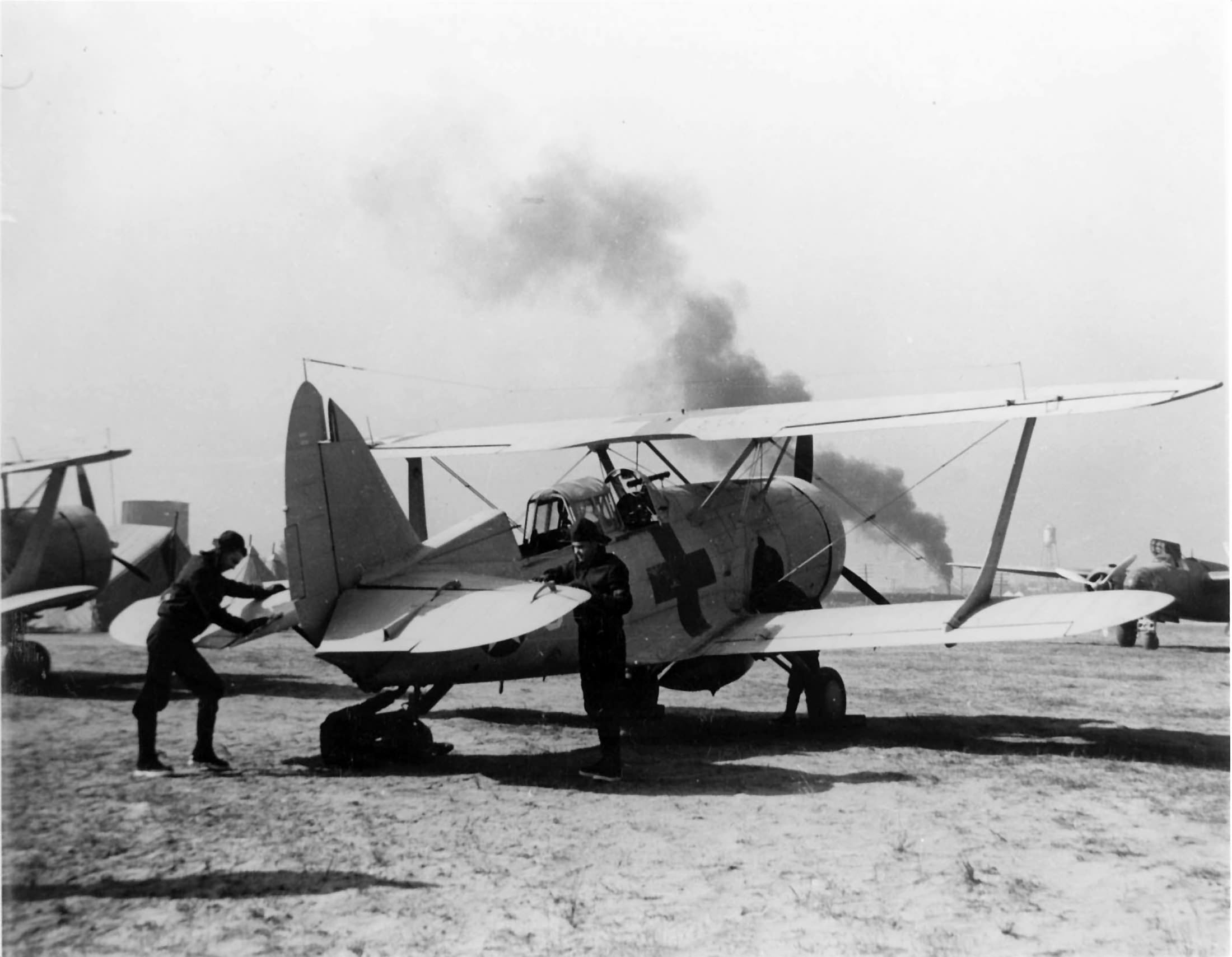 Curtiss SBC-4 of the VB-8, Columbia airport, SC Wargames, „Redforce” November 1941