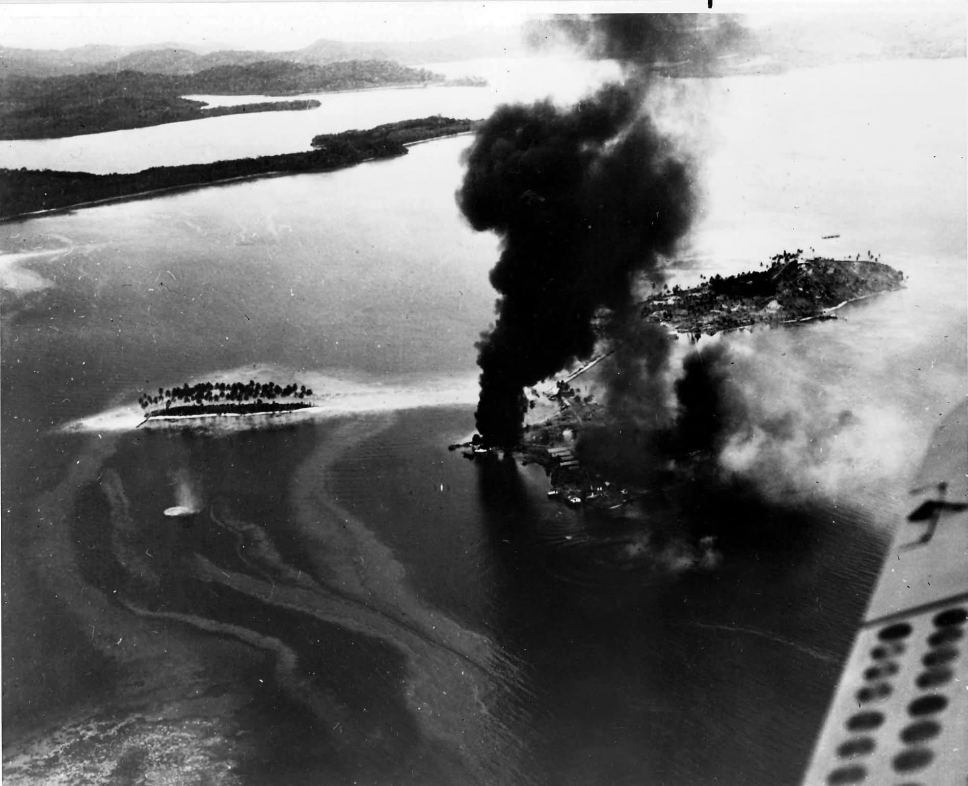 Strike photograph taken from an SBD Dauntless