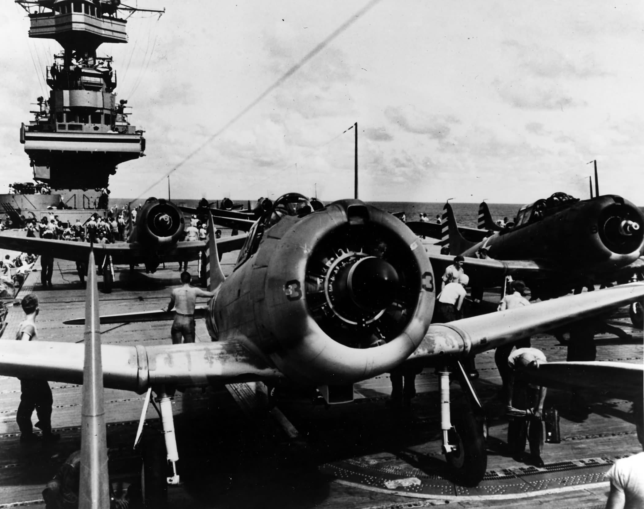 SBD-3 Dauntless from VB-5 aboard USS Yorktown, Coral Sea April 1942