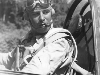 Marine dive bomber pilot Carl Franson
