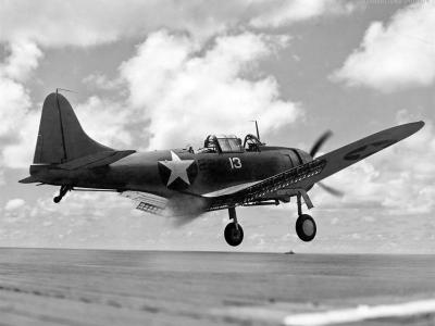 SBD launch from Independence 1943