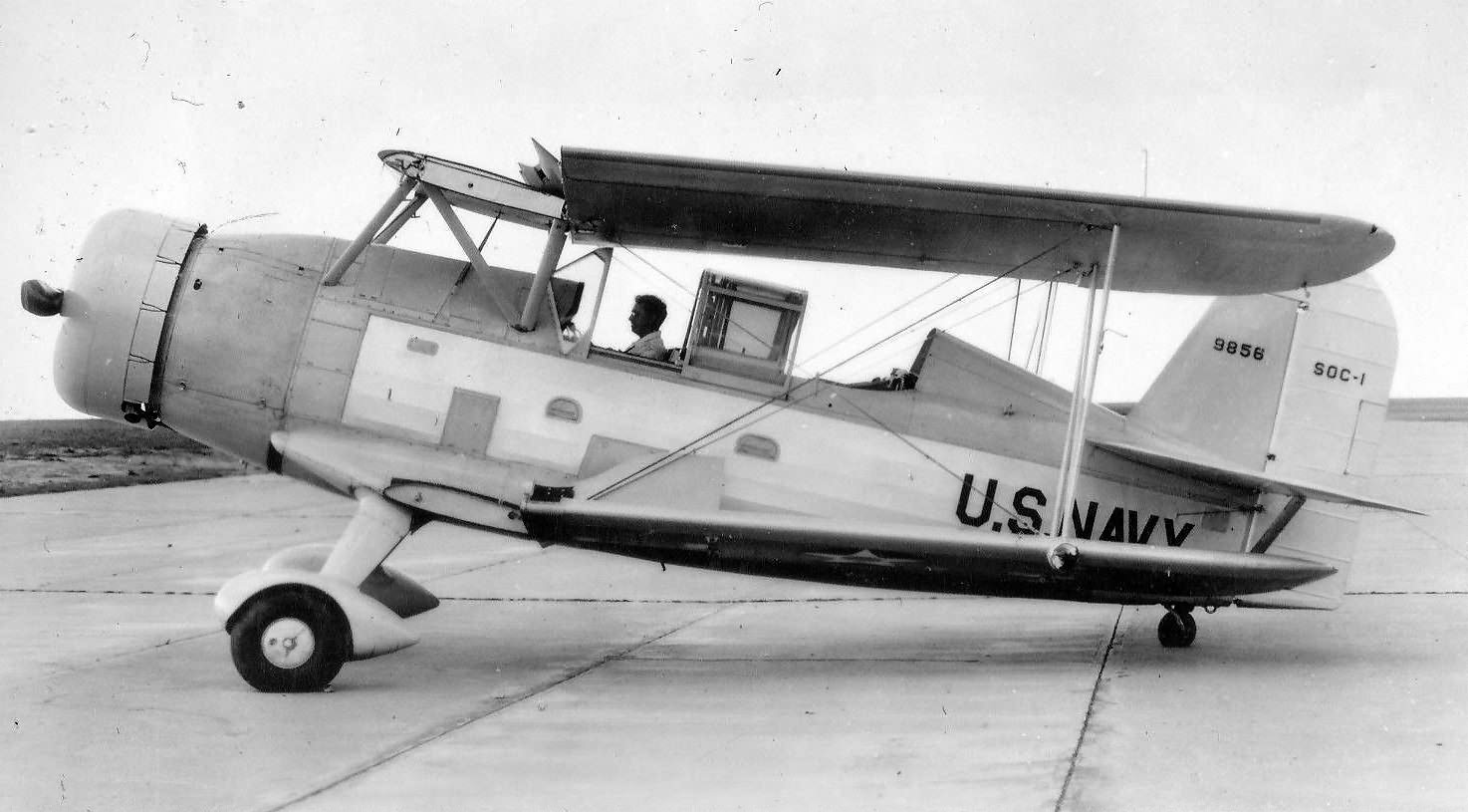 Curtiss SOC-1 Seagull 9856 with folded wings
