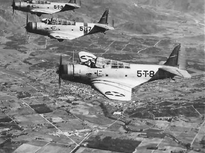 Formation of Devastators of VT-5 March 1940