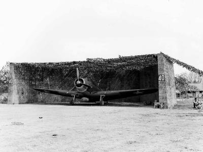 TBD-1 Devastator of VT-3 in a camouflaged revetment at NAS Kaneohe May 29, 1942