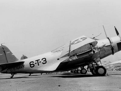 TBD-1 Devastator of VT-6 off the carrier Enterprise on the ground at Oakland California June 11, 1939