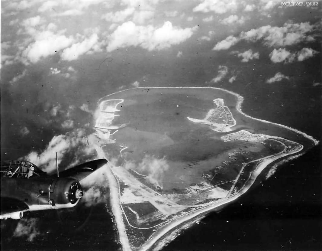 TBD-1 of VT-6 from USS Enterprise over Wake Island 24 February 1942