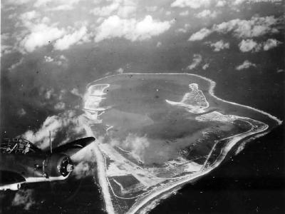 TBD-1 of VT-6 from USS Enterprise over Wake Island 24 February 1942