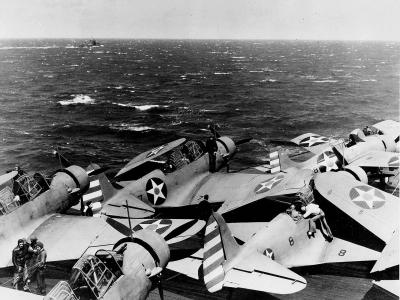 TBD-1 of VT-6 on the flight deck of USS Enterprise – Doolittle Raid April 11, 1942