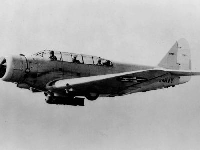 XTBD-1 Devastator in fight near NAS Anacostia October 14, 1935