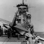 TBD Devastator – landing accident on USS Yorktown CV-5
