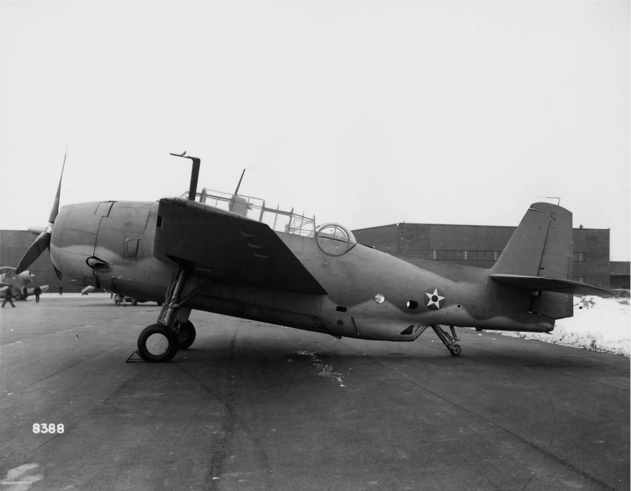 The first production TBF-1 Avenger at the Grumman in Bethpage January 9. 1942