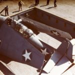 TBF Avenger on an aircraft carrier’s elevator